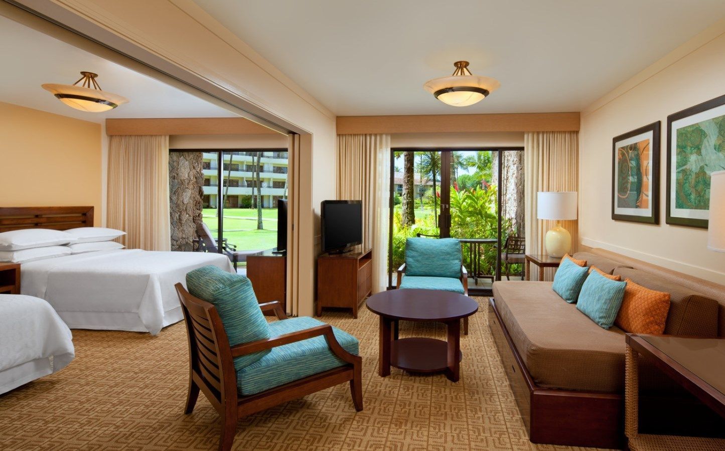 Maui Oceanfront Resort Sheraton Spa Rooms Ohana Suite